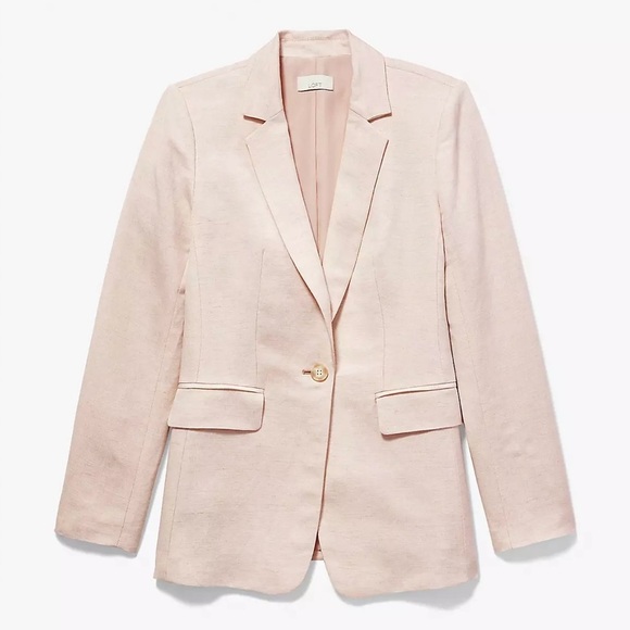 🔥LOFT - Flax Linen Blend Modern Blazer - 12